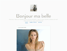 Tablet Screenshot of bonjourmabelle.fr